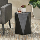 Side Table With Geometric Design by HouseOfZazla