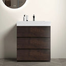 Alice - Bathroom Vanity With Large Storage Freestanding Bathroom Vanity, Sink For Modern Bathroom, One-Piece Sink Basin Without Drain And Faucet by Unique Piece Furniture