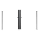 Retractable Side Awning, 71" x 236" Patio Screen with Waterproof Polyester Fabric by HouseOfZazla