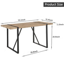 Modern Dining Table With Metal Legs For 4 - 6 Person by Unique Piece Furniture