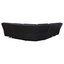 Hayden - Dual Power Reclining Sectional Sofa - Black by HouseOfZazla