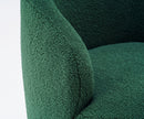 Teddy Fabric Swivel Accent Armchair Barrel Chair by HouseOfZazla