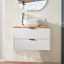 32-Inch Double Drawer Wall-Mounted Bathroom Vanity