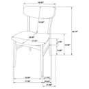 Whisten - Dining Side Chair (Set of 2) - Walnut