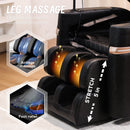 2025 Massage Chair Recliner with Zero Gravity and Full Body Air Pressure in Black PU Leather