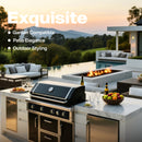 49'' Stainless Steel Standard Grill Featuring Infrared Back Burner