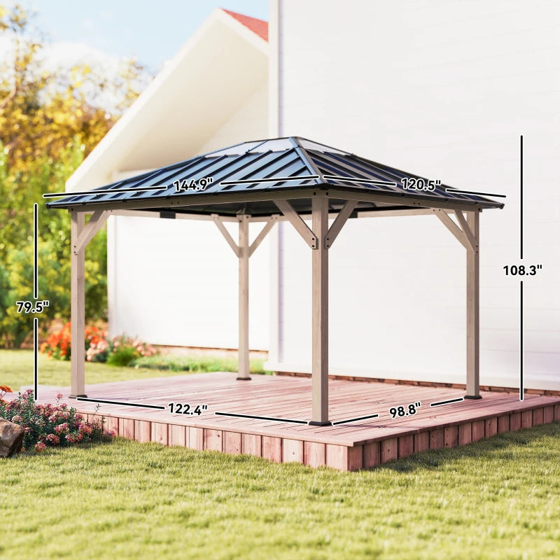 Spacious Outdoor Hardtop Gazebo, photo 8 of 8