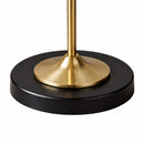 Axis - Floor Lamp With 4 Way Switch Double Spots With Base - Black / Gold by HouseOfZazla