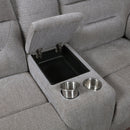 Sebring - 2 Piece Upholstered Reclining Sofa Set With Manual Recline - Gray by HouseOfZazla