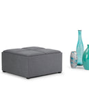 Avalon - Square Coffee Table, Storage Ottoman by HouseOfZazla