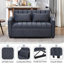 Convertible Sofa Bed Loveseat Sofa With Three USB Ports, Two Side Pockets, Two Cup Holders And 360° swivel Phone Holder For Living Room by Unique Piece Furniture