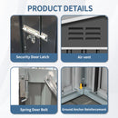 8ft x 4ft Outdoor Metal Storage Shed with Lockable Latch by HouseOfZazla