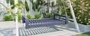 Twin Size Porch Swing Bed Seating Gray