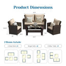 Modern Patio Set With Table And Cushions by HouseOfZazla