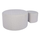 Upholstered Nesting Coffee Tables, Side Table, Footrest, Ottoman & Seat For Living Room Bedroom Entryway Office (Set of 2) - Beige by Unique Piece Furniture