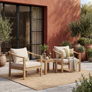 Acacia Wood Patio Furniture Club Chair Set of 2 by HouseOfZazla