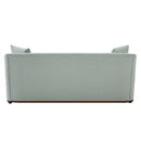 3 Seater Sofa With Wrap Around Armrests And Throw Pillows