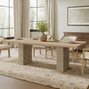 95-Inch Dining Table in Light Ash