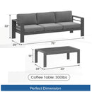 Outdoor Patio Set, All-Weather With Thick Cushions by HouseOfZazla
