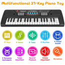 37-Key Electronic Keyboard with Microphone for Kids