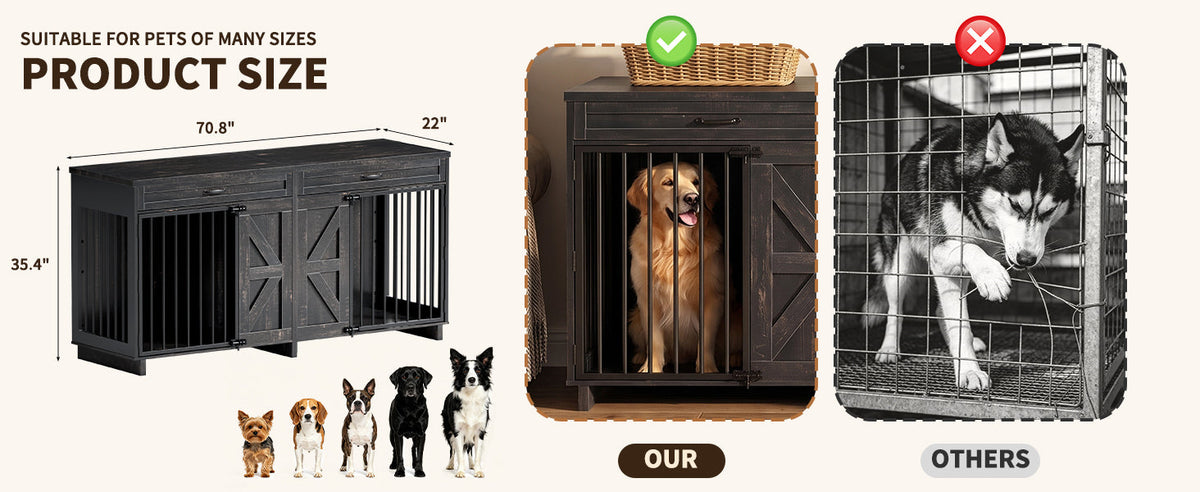Dog Crate Furniture TV Stand, photo 4 of 10