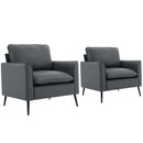 Nordic Retro Light Luxury Upholstered Sofa Chair by HouseOfZazla