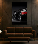 Neon Sports Car Wall Art – UV Printed LED Poster for Garage & Man Cave – Free Remote Control and Shipping