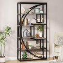 5 Tier Etagere Bookshelf With 8 Open Shelves Organizer For Living Room by HouseOfZazla