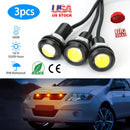 3Pcs Amber Eagle Eye LED Light Bulbs 12V 18MM Waterproof DRL Lights Fog Tail Front Grill Bumper Backup Clearance Marker Light