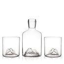 Mountain Crystal Decanter and Tumbler Set