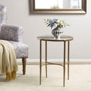 Bedford - Oval Mirror Accent Table - Antique Bronze by Unique Piece Furniture
