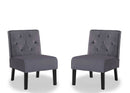 Reese - Living Room Armless Button Tufted Pattern Accent Chair (Set of 2) by Unique Piece Furniture