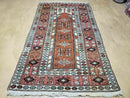 4' X 7' Antique Handmade Turkish Melas Oushak Wool Rug
