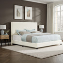 Platform Bed & Upholstered Headboard by HouseOfZazla