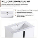 30" Freestanding Bathroom Vanity With Ceramic Sink-BVB06730WH-