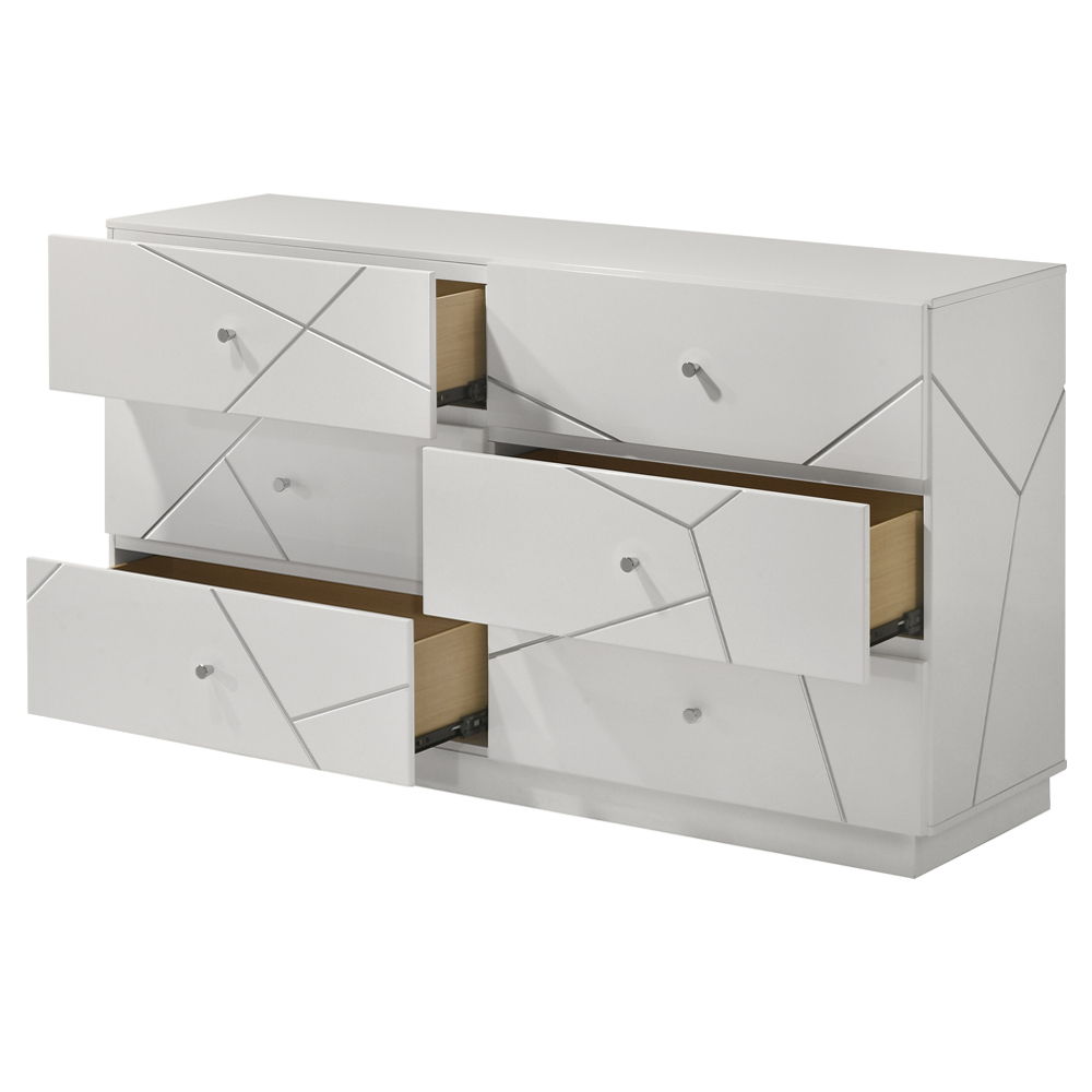 Esther - Dresser - White / Silver, photo 6 of 7