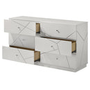 Esther - Dresser - White / Silver by Unique Piece Furniture