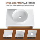 Floating Bathroom Vanity With Glossy Round Vessel Sink by HouseOfZazla
