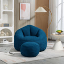 Bedding Bean Bag Sofa Chair High Pressure Foam With Footrest by Unique Piece Furniture