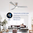 52 Inch Mounting Type Solid Wood Ceiling Fan With Light Kit by HouseOfZazla