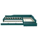 Upholstered Double Daybed With Trundle And Drawer by HouseOfZazla