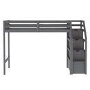 Loft Bed With Staircase And Storage by HouseOfZazla