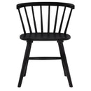 Jeffries Windsor Wood Dining Side Chair Black (Set of 2)