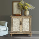 Driscoll - 2 Door Cabinet With Floral Design - Reclaimed Natural by HouseOfZazla