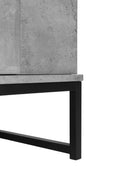 2 Door Cabinet, for bedroom, cement grey, for living room, bed room