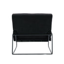 Accent Chair - Modern Industrial Slant Armchair with Metal Frame - Premium High Density Soft Single chair for Living Room Bedroom