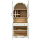 70" Tall Arched Bar Cabinet