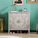 2 Door Cabinet, Suitable For Bedroom - Light Gray by HouseOfZazla