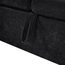 Modern L Shaped Sectional Sofa Bed With Hidden Storage Upholstery by HouseOfZazla