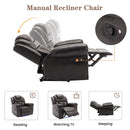 Home Theater Seating Manual Recliner Chair With Led Light Strip For Living Room by HouseOfZazla